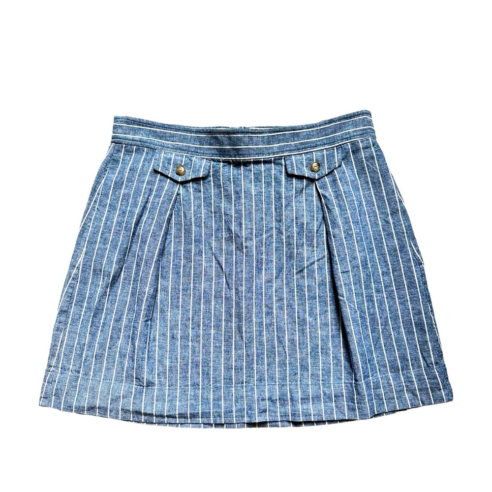 J. Crew A-lined Pinstripe Skirt